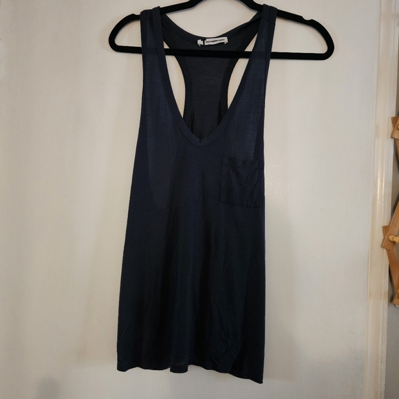 T BY ALEXANDER WANG Indigo Blue Tank Top Large - Picture 2 of 7